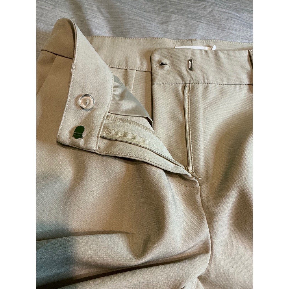 Avec Les Filles Beige Wide Leg Pants Quiet Luxury Minimalist Womens 2 Old Money - Picture 6 of 9